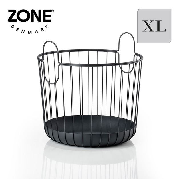 【丹麥ZONE】Inu 金屬置物籃(附提把)-XL-多色可選