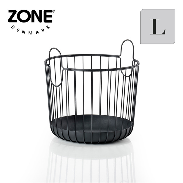 【丹麥ZONE】Inu 金屬置物籃(附提把)-L-多色可選