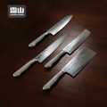 【日本霜山】一體成形大馬士革鋼中華刀-30cm_2