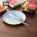 【日本霜山】一體成形304不鏽鋼細長料理夾/烤肉夾-28cm_2