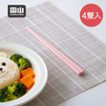 【日本霜山】馬卡龍色系防滑兒童筷-4雙入_2