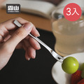 【日本霜山】304不鏽鋼一體成形兩齒水果叉/甜點叉-3入_2