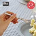 【日本霜山】304不鏽鋼一體成形三齒水果叉/甜點叉-3入