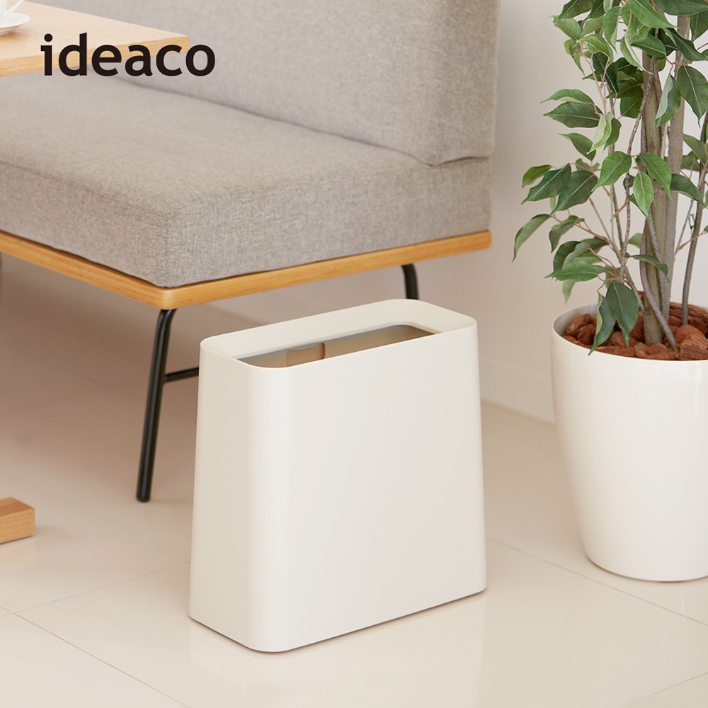 ideaco白色方形家用垃圾桶
