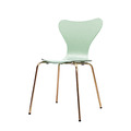 薄荷綠流線曲木餐椅(2入)_2