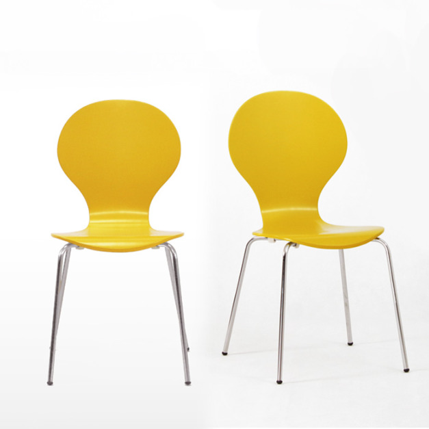 芥末黃經典曲木餐椅(2入)