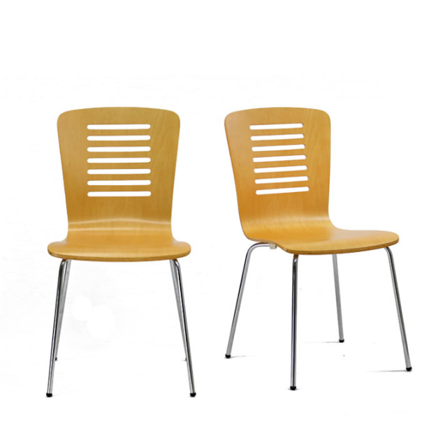 原木色復刻曲木餐椅#1493-19