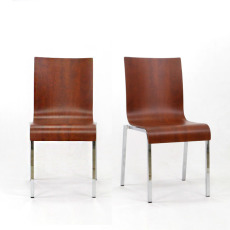 櫻桃木色雅致曲木餐椅(2入)