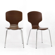 鐵刀木紋寬面曲木餐椅#1493-32