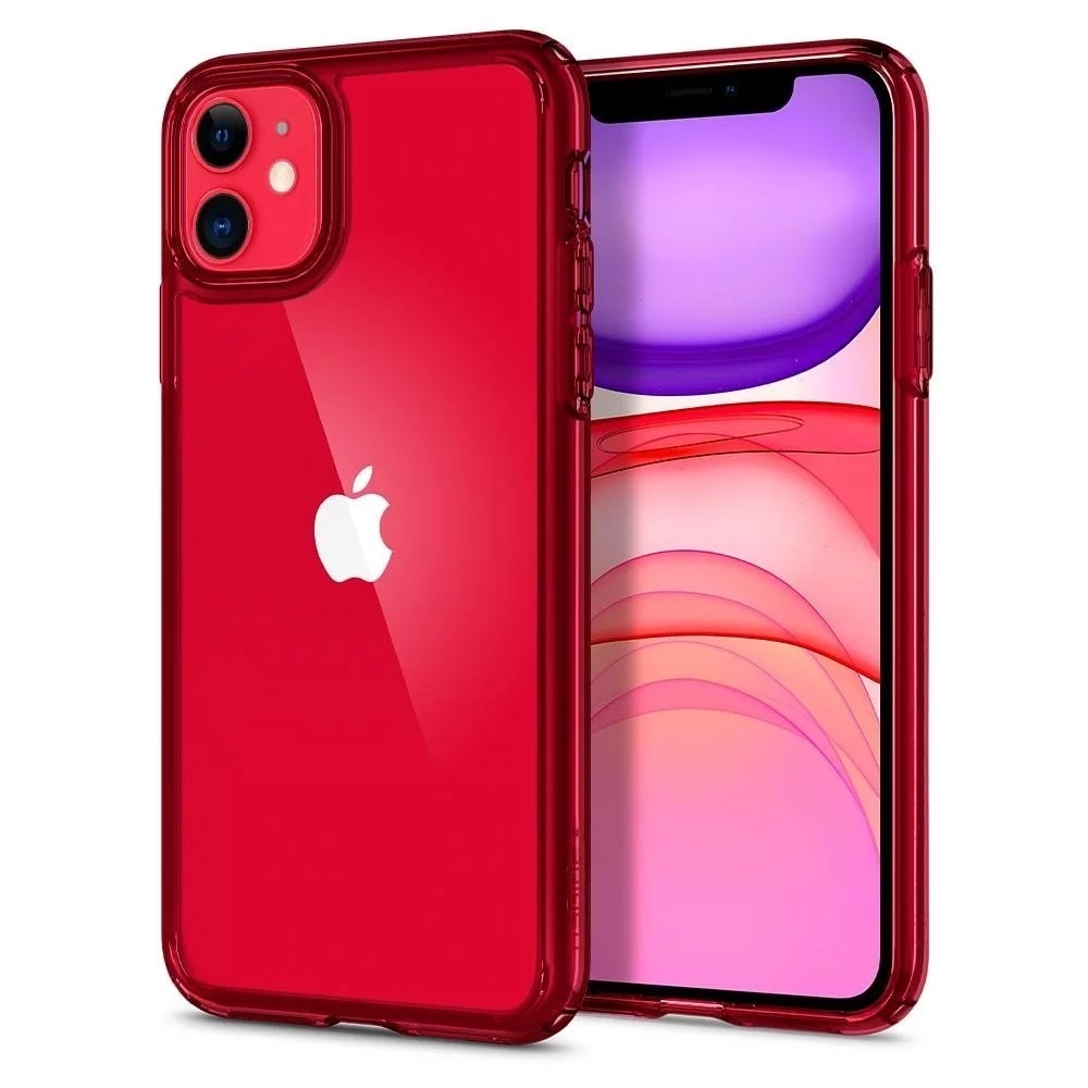 Spigen Ultra Hybrid 防摔保護殼紅iphone 12 12pro 12mini 12promax 11 P77 倫敦印象 老闆帶你挑手機殼