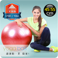 【aroose 艾瑞斯】45~55cm 防爆瑜珈韻律健身球(紅色-送打氣筒)