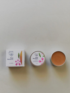 【玫瑰天竺葵】天然植物油護唇膏