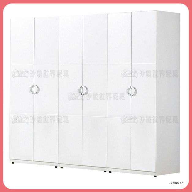 7x7尺白色組合衣櫃 〈Q341516-A 〉