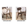 淺胡桃色咖啡布餐椅〈Q546B530-05〉_1