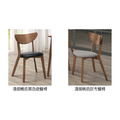 淺胡桃色灰布餐椅〈Q546B531-05 〉_1