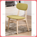 洗白色綠布餐椅〈Q546B517-05〉