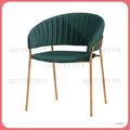 綠布五金腳餐椅〈Q5441878-4〉