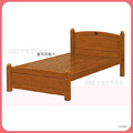 柚木色3.5尺單人床〈Q589146-01〉