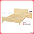 5尺白松雙人床〈Q589147-04 〉