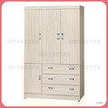 4x7尺白雪杉色衣櫥〈Q589217-03〉