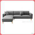 灰色L型皮沙發〈Q589262-13 〉
