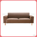 卡其三人皮沙發〈Q589262-19 〉