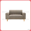 淺咖啡色布二人沙發〈Q589261-20 〉