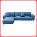 L型藍色布沙發〈Q589261-13〉