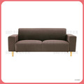 深咖啡色布三人沙發〈Q589261-23 〉
