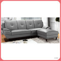L型灰色皮沙發〈Q589247-03〉