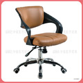 咖啡色皮辦公椅〈Q589362-05〉