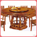 4.38尺柚木色圓桌〈Q589405-05 〉