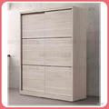 原切白橡色5x7尺衣櫃〈Q577799-4〉