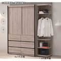淺木色4x7尺衣櫃〈Q577829-3 〉_2