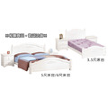 白色3.5尺床台(有5尺/6尺)〈Q577859-1〉_1