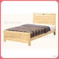 松木3.5尺單人床台(有5尺)〈Q577860-7〉