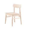 水洗白全實木餐椅〈Q577693-9〉