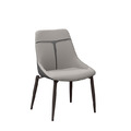 灰皮餐椅〈Q577696-12〉