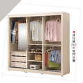 淺白橡7x7推門衣櫃〈Q577730-1〉_1
