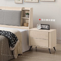 白梧桐床頭櫃〈Q577729-3〉