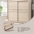 淺白橡7x7推門衣櫃〈Q577730-1〉