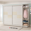 白榆木5X7推門衣櫃〈Q577759-1〉