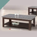 胡桃色仿石大茶几〈Q589279-03〉
