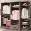 灰橡色5X7尺衣櫃〈Q577831-4〉_1