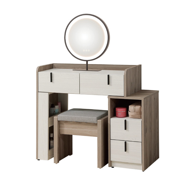 2.7尺圓鏡伸縮鏡台〈Q546B68-01〉