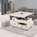 白橡木掀式升降大茶几〈Q577534-3〉