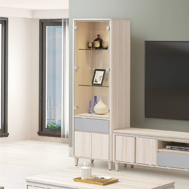 雙色2尺展示櫃〈Q577594-1〉