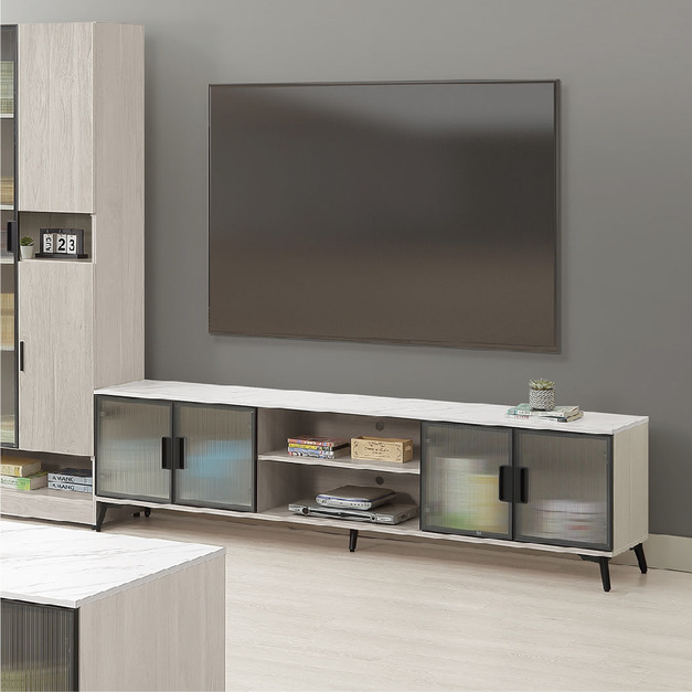 白梧桐6尺電視櫃(有7尺)〈Q577596-4〉