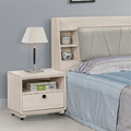 鋼刷白床頭櫃〈Q577746-3〉