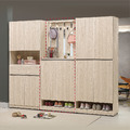 白榆木2.7尺屏風鞋櫃組〈Q577946-4〉